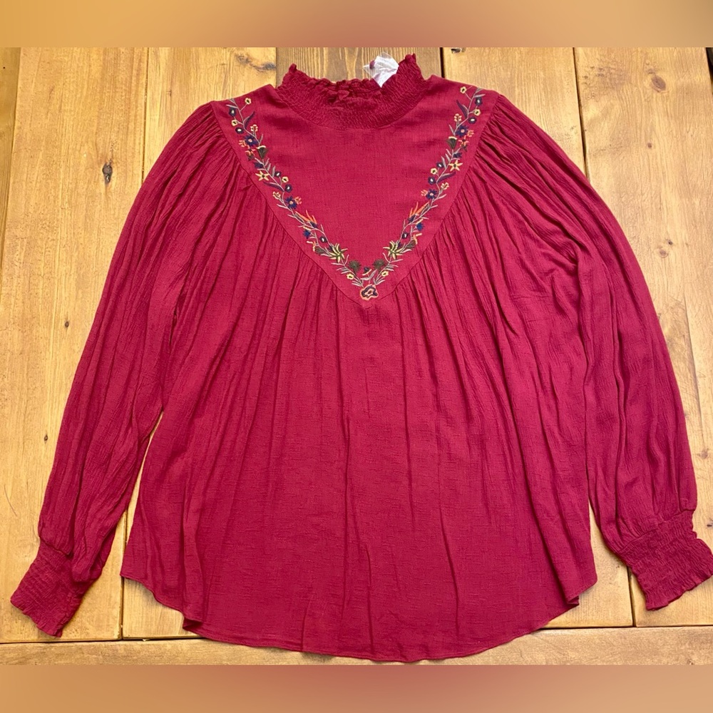 Chic Soul Embroidered Blouse